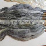 Unprocessed Grey Human Hair Extensions Gray Human Hair thumbnail-2
