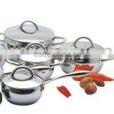 12pcs Stainless Steel Cookware Sets / Kitchenware