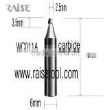WC011A 2.5mm Carbide End Milling Cutter for BIANCHI 994 LASER Key Machine