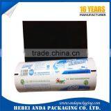 Milk Black White Film/ PE Printed Plastic Film Roll for Liquid Sachet Packaging 220ml thumbnail-1