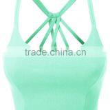 Womens Fitted Halter Cut Out Back Bralette Crop Tops Women 2016 thumbnail-1