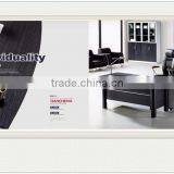 2 Step Black Modern Office Desk thumbnail-6