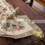 Plus Tassels Table Runner In Jacquard Polysilk thumbnail-3