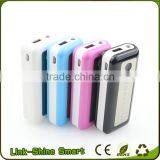 Promotional Gift Wholesale Power Bank 5200mah With Led Lights