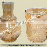 Glass Jugs--Glass Jug With Glass thumbnail-1