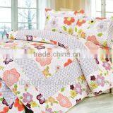 quilted printed cotton bedspread