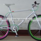 26" 700C steel frame meterial adult fixie bike/bicycle