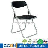 Black Folding Chairs/Metal Backrest Chairs for Office thumbnail-2