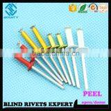 HOT SELLING OPEN END FACTORY DOME HEAD ALUMINUM PEEL RIVETS thumbnail-2