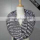 Dots Print Scarf Polyester Voile For Women AZO Free BSCI AND SEDEX Audited