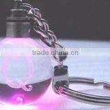 Promotional Led Light Bulb Shape Acrylic Crystal Keychain Wholesale
