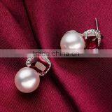 High Quality Earring Jewelry .925 Sterling Silver Genuine Red Stone Earrings thumbnail-4