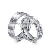 Fashion CZ Stone Pave Band Wedding Promise Couples Ring 925 thumbnail-1