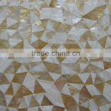 Crazy Crackle Triangle Seashell Mosaic Wall Tile