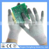 ESD PVC Dot Top Fit Carbon Fiber Glove