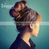 Wholesale Stretching Headband, Snakeskin Pattern Multi Color Headband for Fashion Girl thumbnail-4