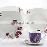 Bone China Dining Ware, 20pcs Super White Dinner Set thumbnail-3