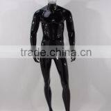 Hollow out hoary head with full body men black mannequin standing man