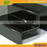 2016 JLP 3 Tiers Black Acrylic Cosmetic Display Stand,acrylic Money Bags Display Rack,Acrylic Handbag Stand