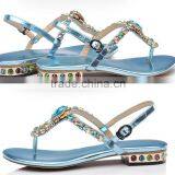 Fancy Girls Flat Slingback Sandal Shoes With Crystal Decorations thumbnail-6