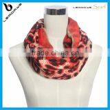 Hottest Red Color Leopard on Sale Infinity Pattern Scarf thumbnail-1