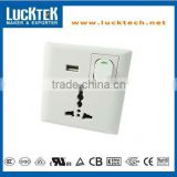 Wall Socket with Switch and USB power charger