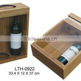 Newly Design Wooden Wine Packing Box Wholesale Wine Gift Set thumbnail-1