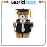 Kid Gift OEM Enterprise Plush Bear With Doctorial Hat Cartoon Toy Doll thumbnail-2
