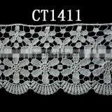 cotton floral lace fabric(CT1411)