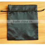 black jewelry bag /high quanlity satin pouches with custom logo