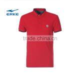 ERKE Simple Style Mens Summer Leisure Mirco Collar Short Sleeve t Shirt Office Cheap Wholesale Polo thumbnail-4