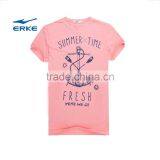 ERKE Summer Man Casual t Shirt Round Neck Cotton t Shirt for Boy Cheap t Shirt Short Sleeve t Full Cotton Wholesale/OEM thumbnail-3