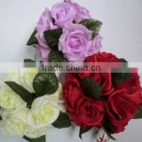 Silk artificial rose & peony bouquet ball for wedding decoration