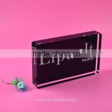 desktop square clear acrylic logo block on sale