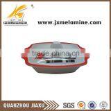 11" Melamine Long Handle Bowl With Lid thumbnail-1