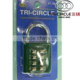 Tri-Circle Code Keypad Lock Combination Padlock ZL35 thumbnail-1