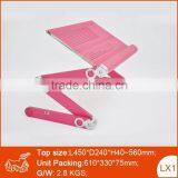 Portable Metal Folding Desk Mobile Standing Desk With Mouse PAD in Bed thumbnail-1