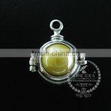 22mm Round Setting Silver Platd Steam Punk Blue,orange,green,purple,sky Blue and Champage Ceramic DIY Pendant Charm 1830068 thumbnail-6