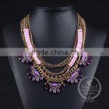 High Quality Vintage Rhinestone Chunky Statement Necklace Tin Alloy Fashion Women Pendant Necklace 6390124 thumbnail-2