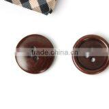 Coffee Brown 4 Holes Natural Corozo Nut Button With Round Rim for Men's Suit thumbnail-1