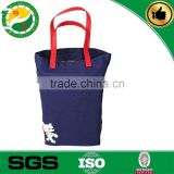 Alibaba China supplier custom canvas tote bag leather handles