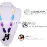 Mixed Shape Pendant Necklace Silicone Bead Necklace thumbnail-2