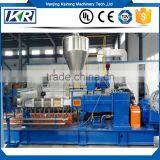 LDPE Twin Screw Extruder Machine For Recycling Pellet Making Line/Soft Rigid Plastic PVC Compound Granule Granulating Extruder thumbnail-2