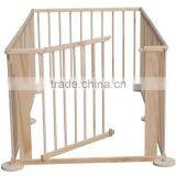 European Standard 4 Side Baby Child Wooden Foldable Kids Playpen Baby Playpen thumbnail-1