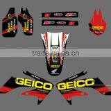 Mini Bike GRAPHICS Kit/Dirt Bike /Motorbike/motocross GRAPHICS Kit for Honda Motorcycle 2008-2009 CRF250R CRF250 (DST0158) thumbnail-1