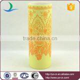 Yellow Glazed Ceramic Table Vase Home Decoration thumbnail-1