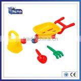 Baby Beach Play Accessories Sand Toy Set Sand Castle Play Bucket Random Color With Mesh Bag