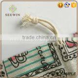 Drawstring Printed Printed Artificial Jute Bag thumbnail-4
