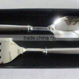 Aluminum Polish Finish Salad Server Set of 2 thumbnail-1