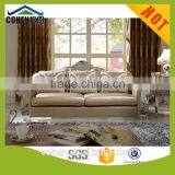 Genuine Leather Sofa Stainless Steel Base Top Grain Leather Sofa Furniture SF017 thumbnail-1